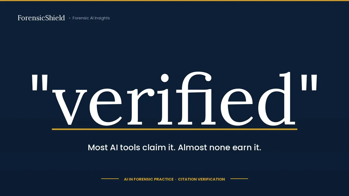 Most AI Tools Say They Verify Case Law. Here's a Six-Minute Test to Find Out If Yours Actually Does.